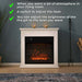 Lykke Chimenea eléctrica S, 2000W, blanca