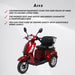 Arvo Scooter per Disabili P300 Rosso