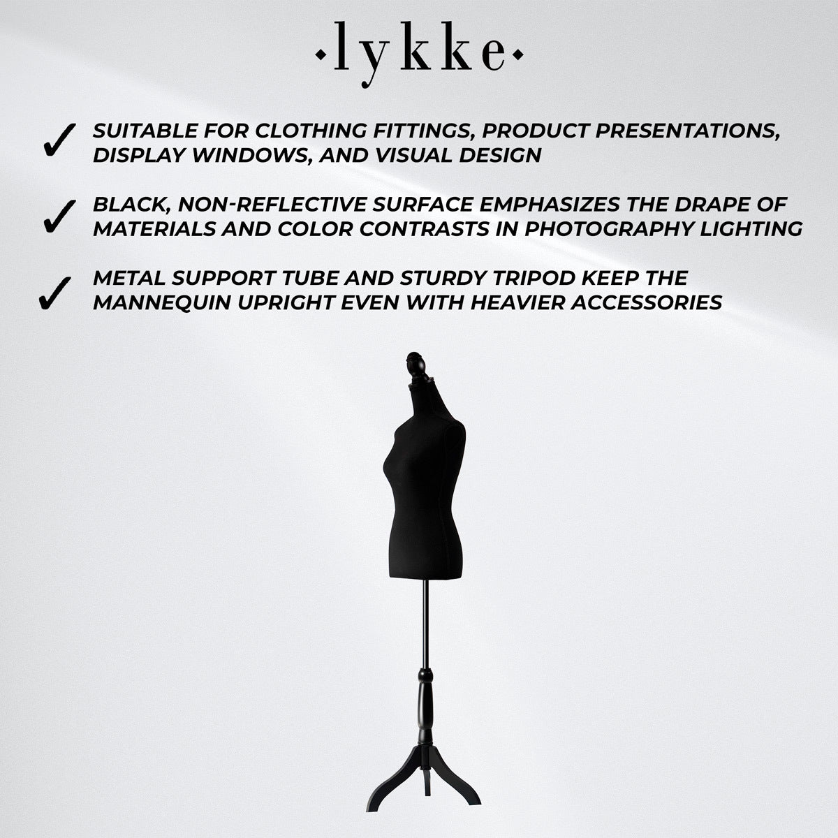 Lykke mannequin de couture Diana Noir