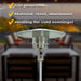 Fornorth Fungo Riscaldante Stand Patio 13kW alimentato a gas, acciaio inox
