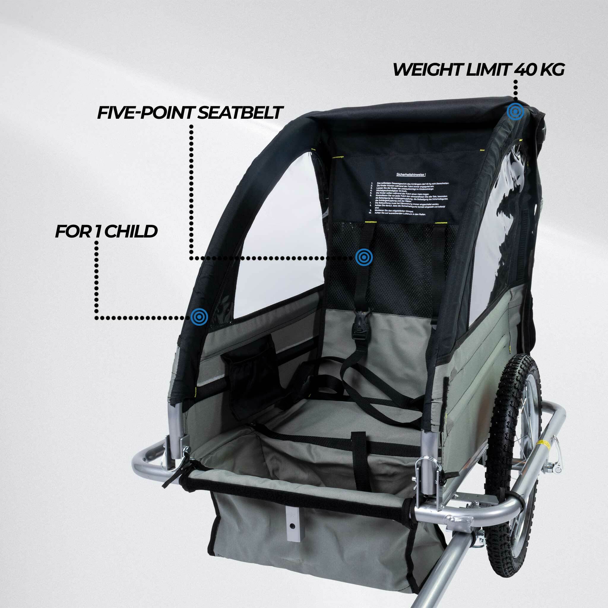 luftdruck fahrradanhänger Trekker Fahrradanhänger Für 1 Kind - 179,00 EUR