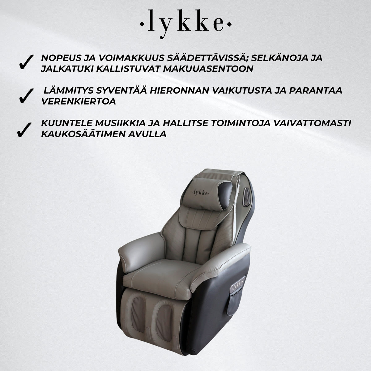 Lykke Hierontatuoli Deluxe