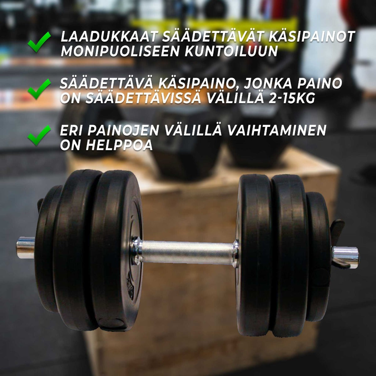 
              Fit&#39;n Shape Käsipaino 15kg, säädettävä