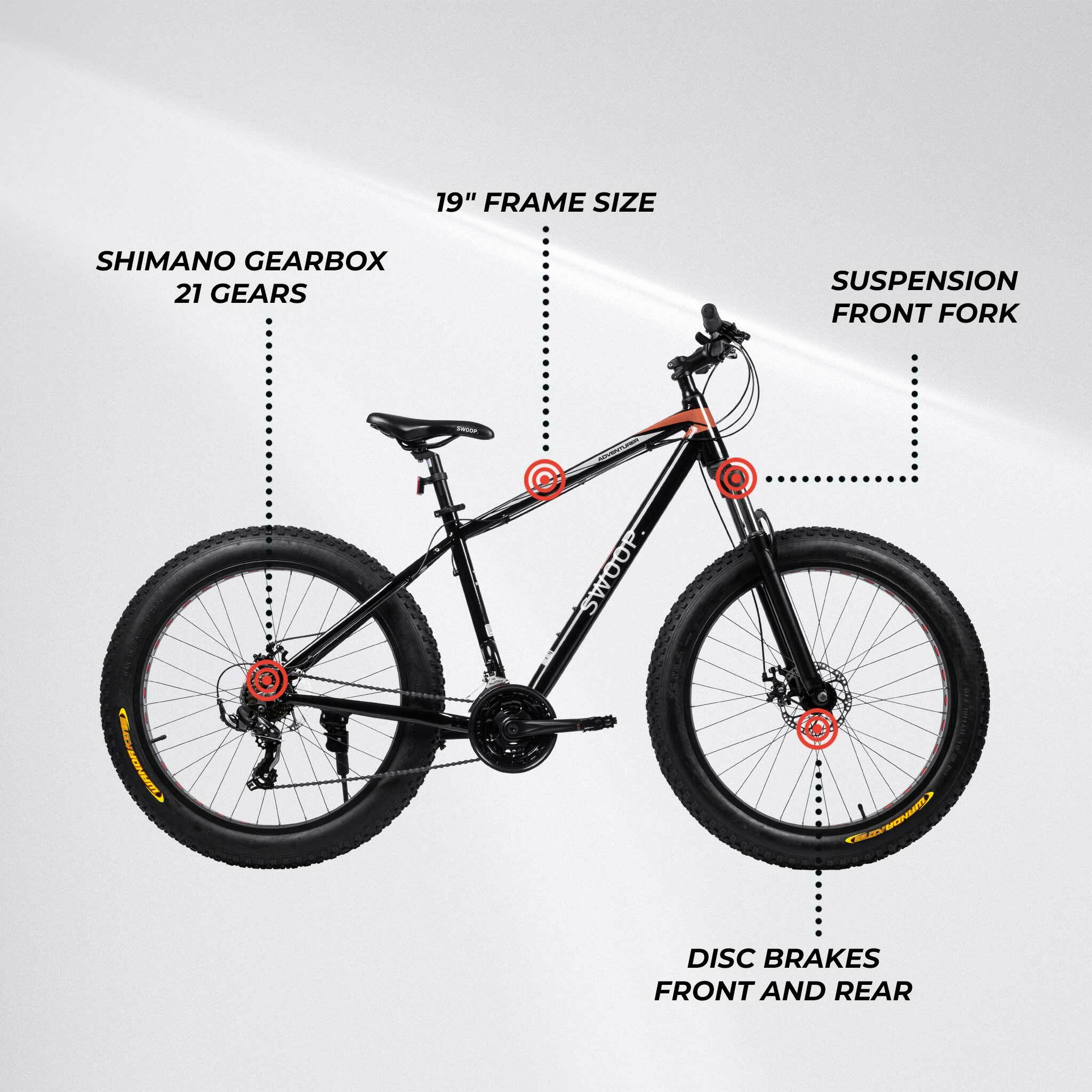 kinderfahrrad swoop Swoop Fatbike 26" Adventurer