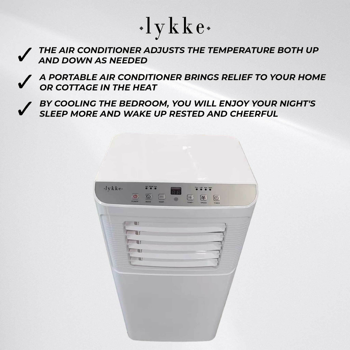 
              Lykke Tragbare Klimaanlage Pro 2500, 7000BTU