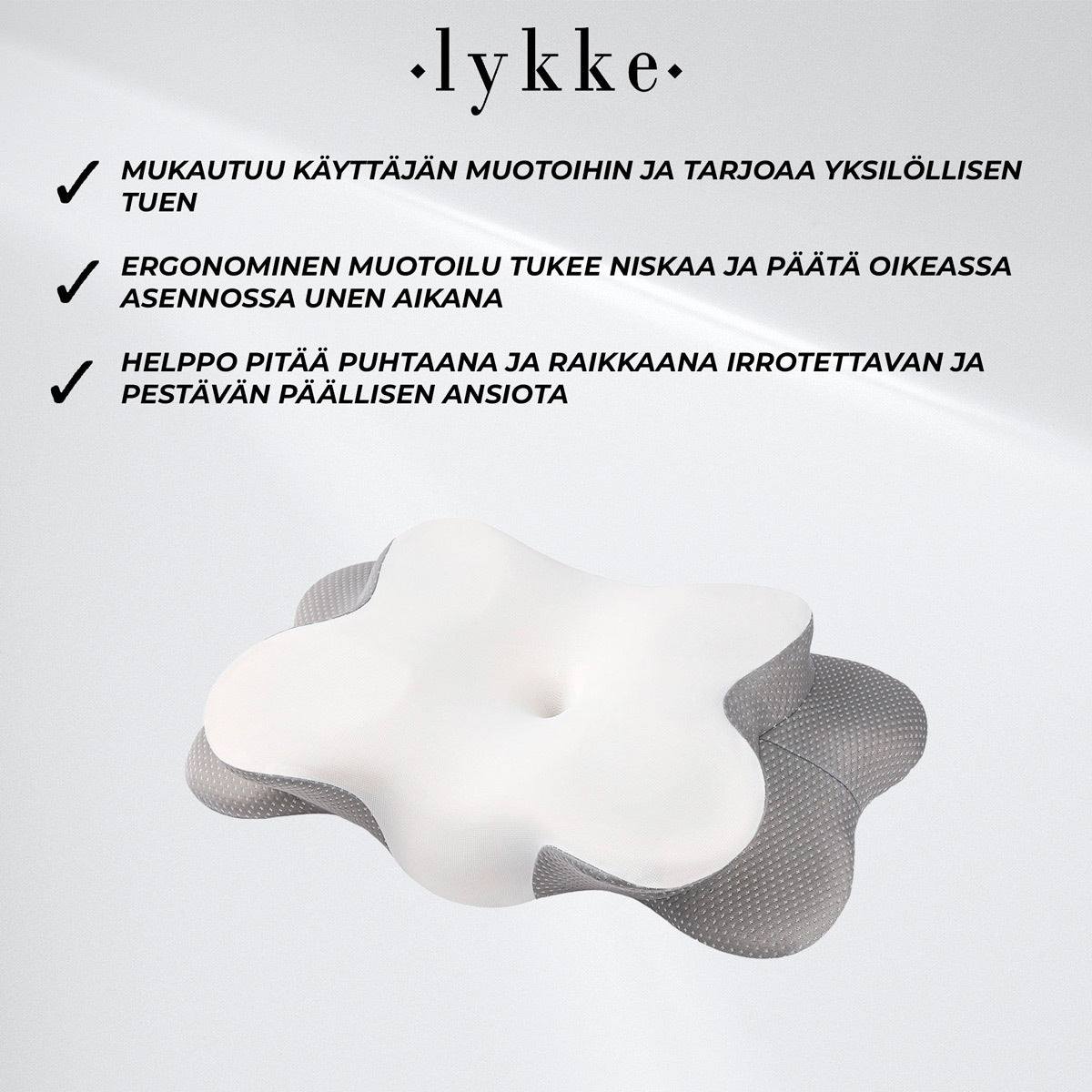 
              Lykke Ergonominen tyyny Polar