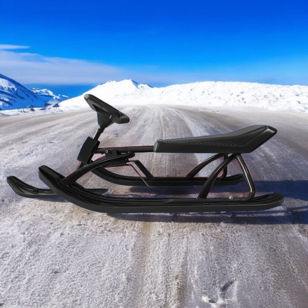 
              Nordcore Slitta con Volante Nero