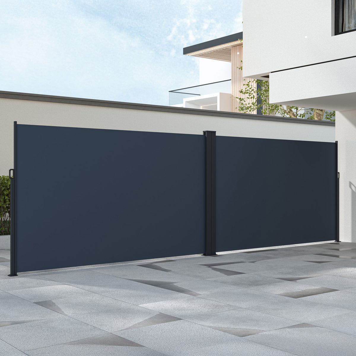 Lykke Seitenmarkise 1,8x3 m (x2) doppelt, dunkelgrau - 179,00 EUR