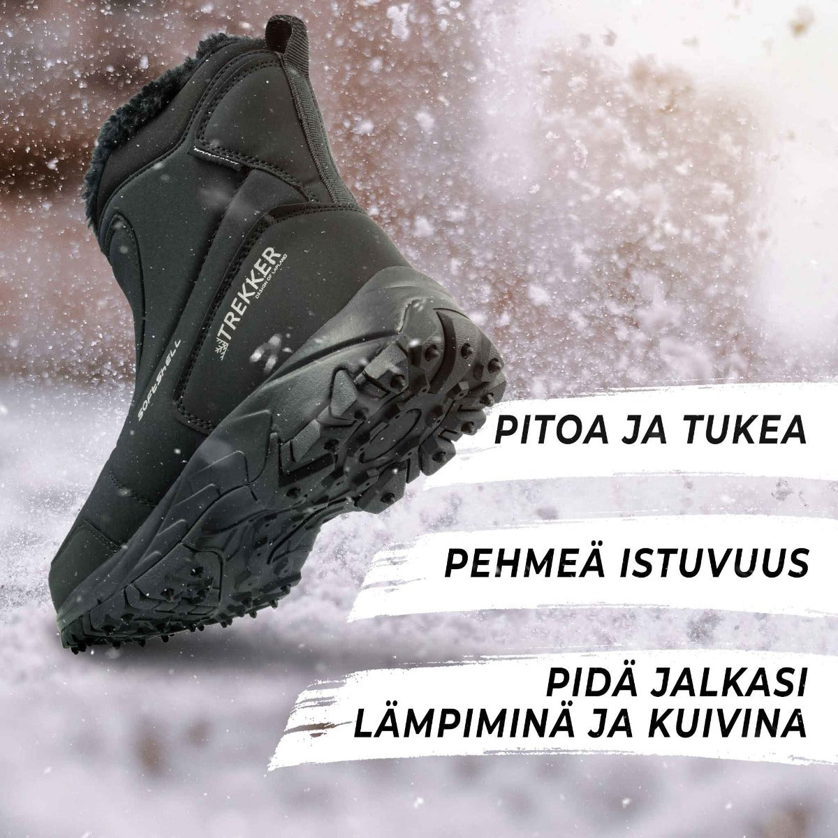 
              Trekker korkeavartiset nastakengät, koot 36-46