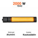 Fornorth Patio Heater Wall 2000w, remote