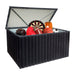 Fornorth Outdoor Storage Box 131x78x73cm 610L, Black