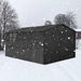 Fornorth Storage Shed with Window 375x286x162cm, Black