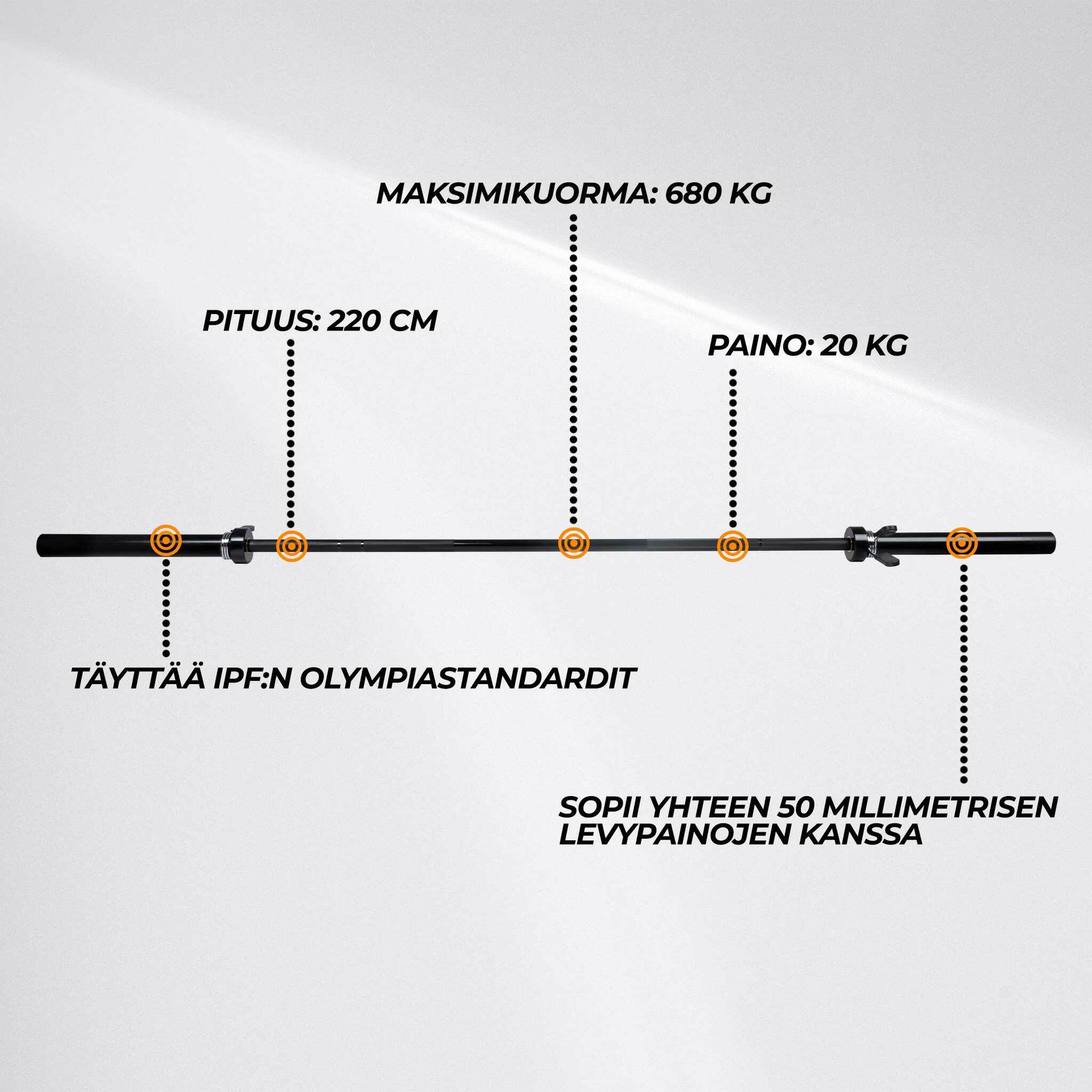 Core Painonnostotanko Olympia 20kg