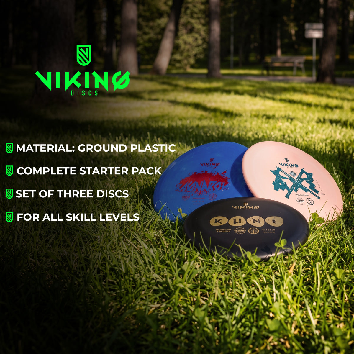 
              Viking Discs Bundle di 3 dischi per disc golf