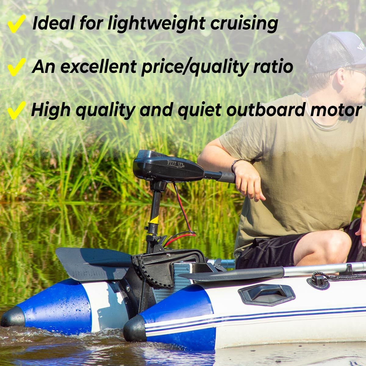 
              Deep Sea Moteur hors-bord électrique 86LBS