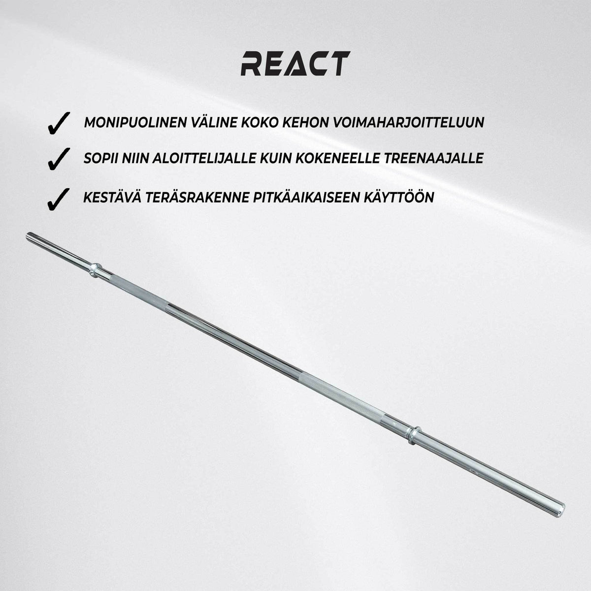 
              React Punttitanko 10kg 150cm/30mm