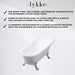 Lykke Bathtub Nordic Deluxe 1500x750x710mm, white