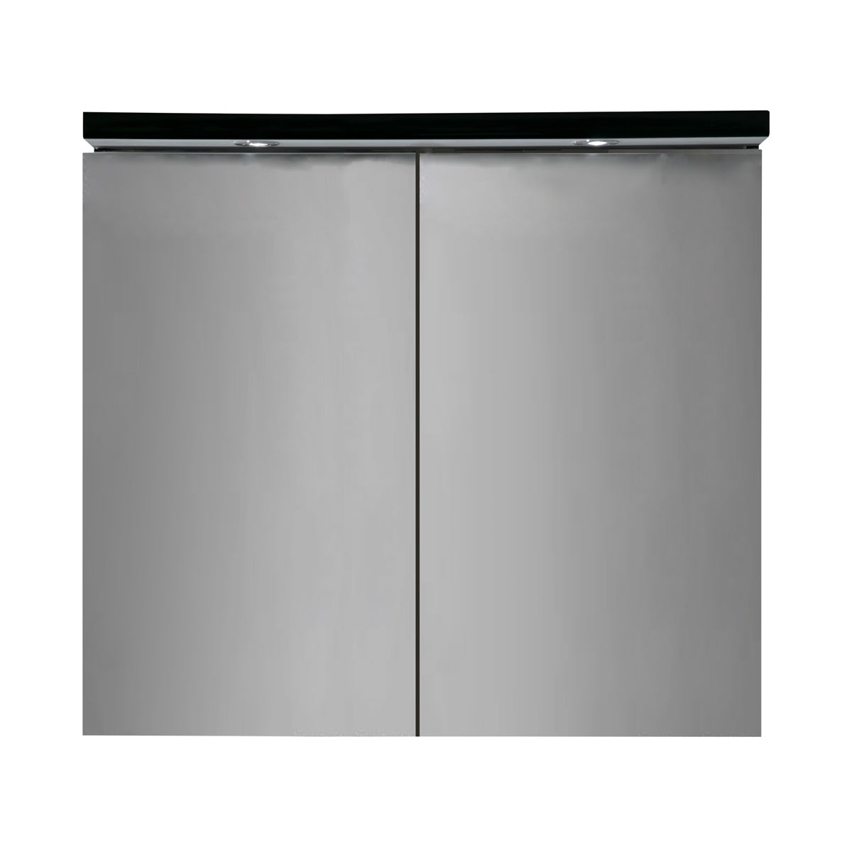 
              Armoire miroir salle de bain Vasta Virello, noire, tailles variées.