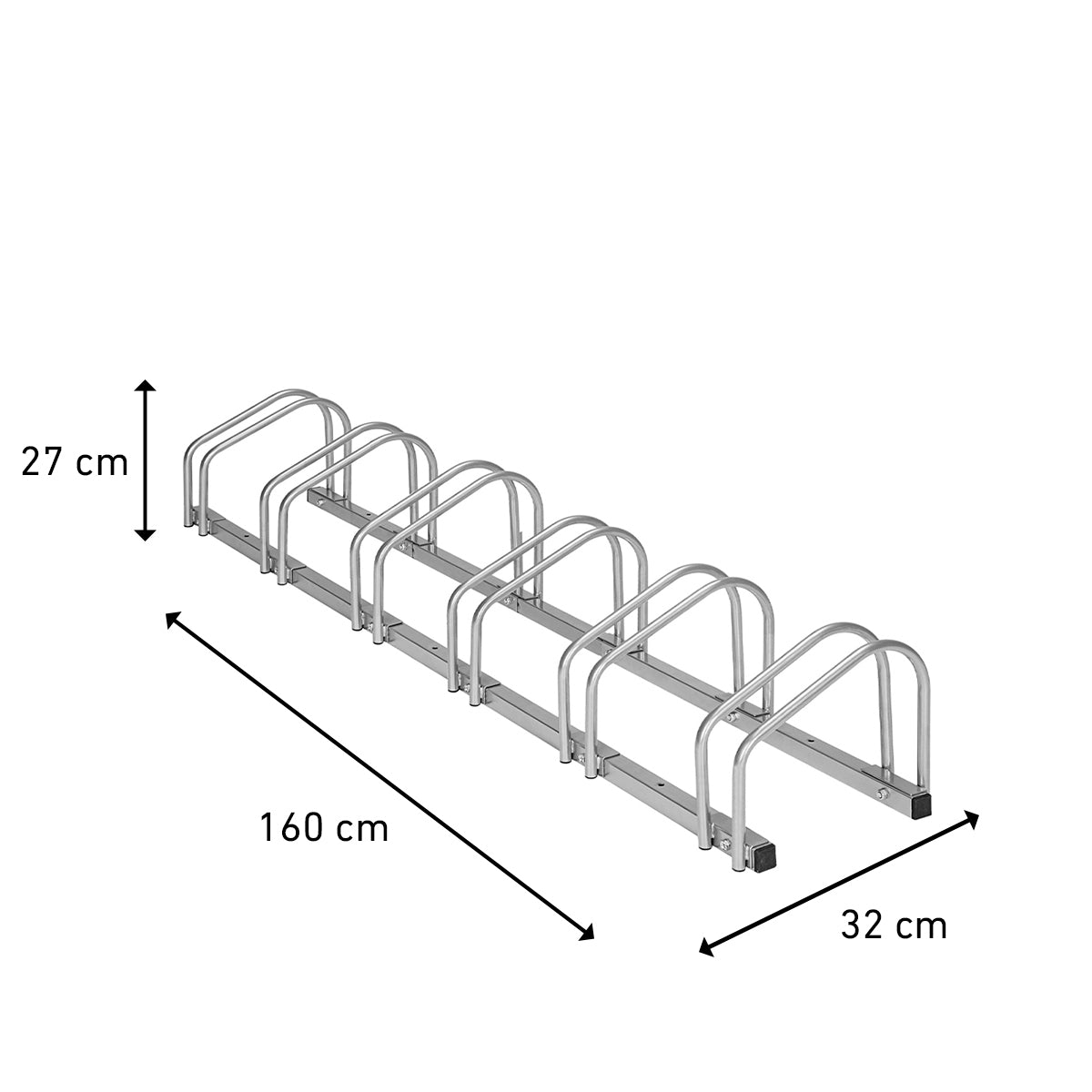 Fornorth Fahrradständer, 6-Plätze - 79,90 EUR