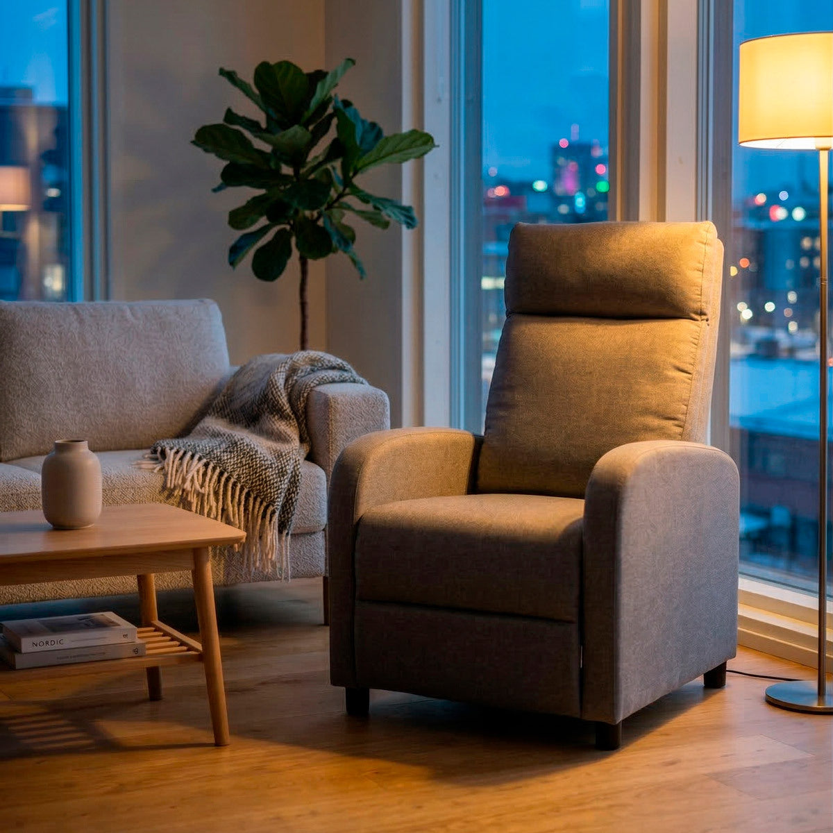 
              Lykke Recliner Chair Standard, dark gray