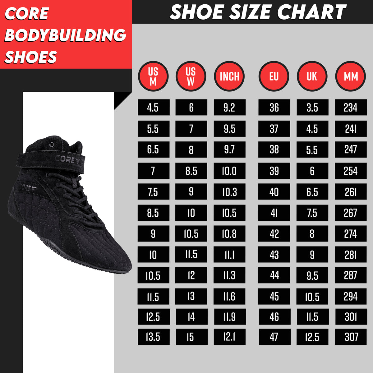 
              Core Scarpe da sollevamento pesi Beast