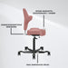Lykke Ergonominen Työtuoli Comfort, Pinkki