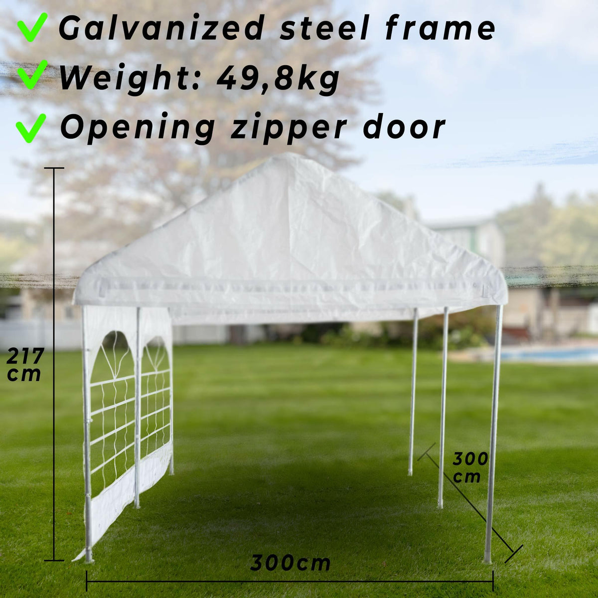 
              Lykke Partytent 3x3m Premium