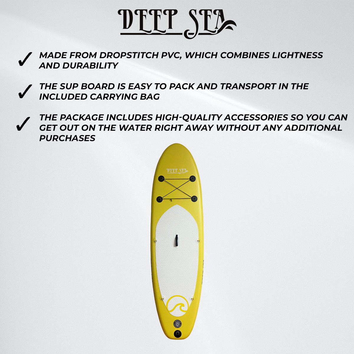 
              Deep Sea SUP Board Set Standard 275cm, Geel
