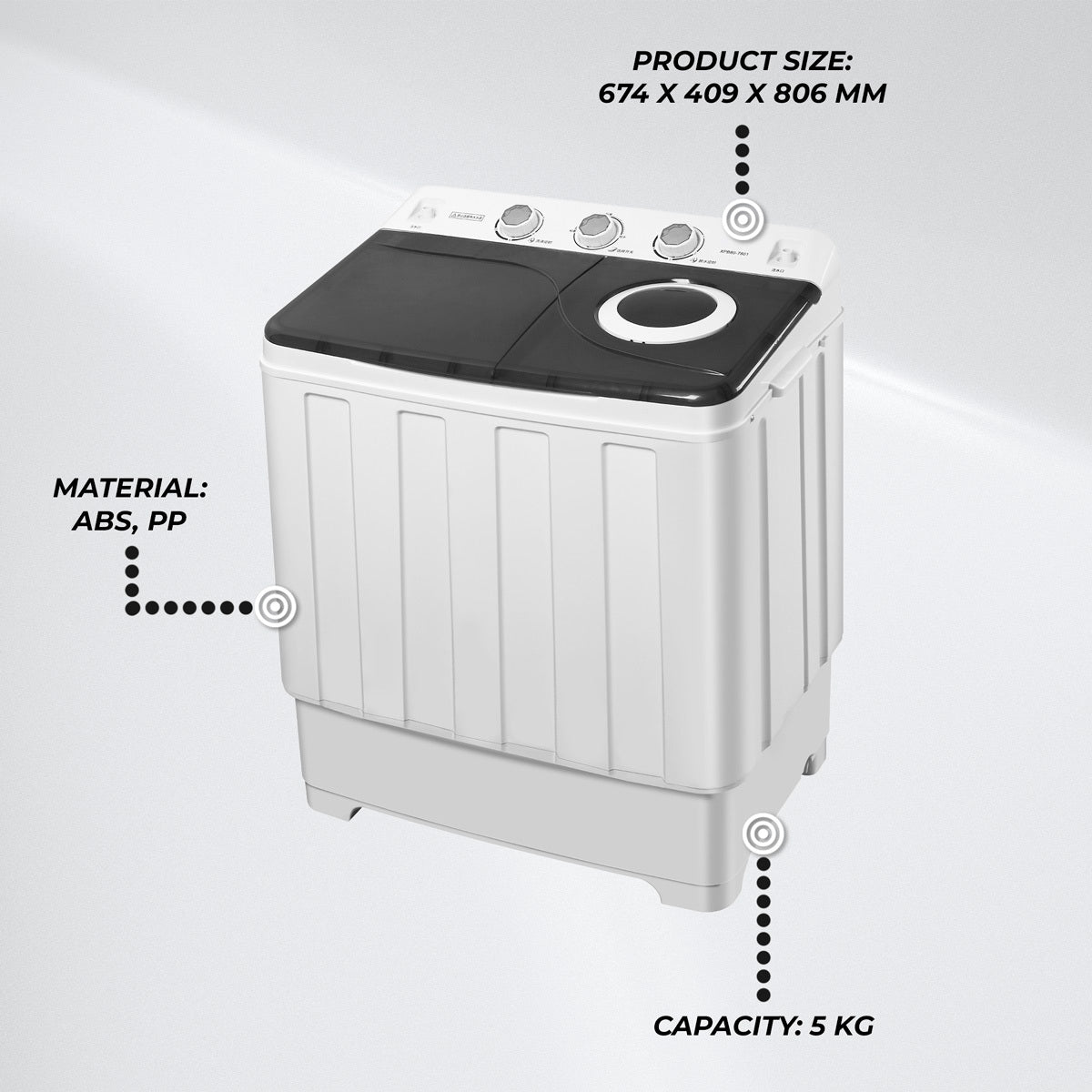 
              Lykke Mini Machine à Laver Portable Pro 2500