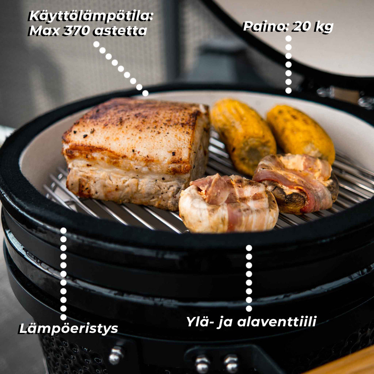 
              Limousin Kamado-grilli Professional 15&quot;