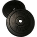 Discos de pesas de hierro (2 x 2,5kg - 15kg) 30mm
