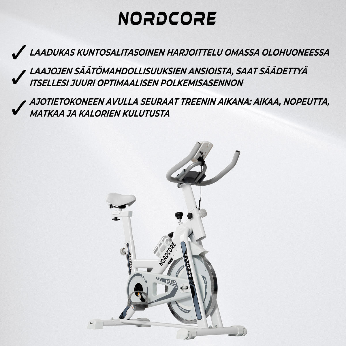 
              Nordcore Spinningpyörä Core 1300, Valkoinen