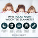 Polar Night Weighted Blanket 3-5kg, 100x150cm