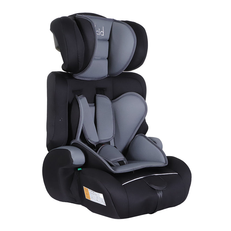 Kikid Silla de Coche Básica 76-150cm R129, negro-gris