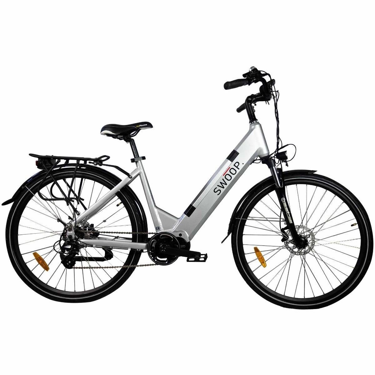 
              Vélo électrique hybride Swoop, pour femmes 28 pouces
