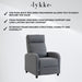 Lykke Recliner Chair Standard, dark gray
