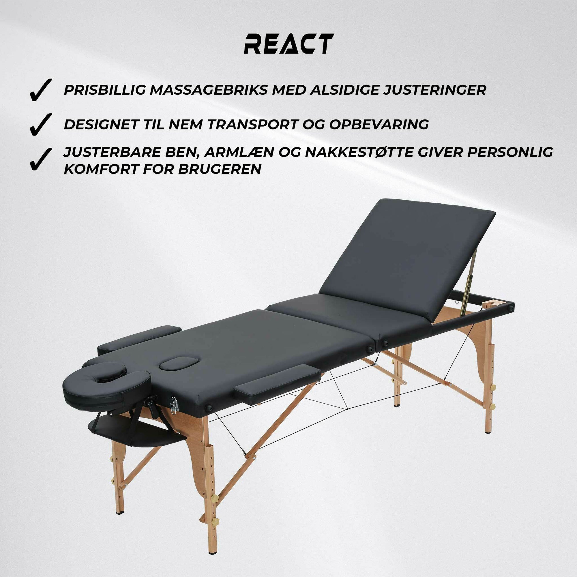 React Massageliege P300 Schwarz