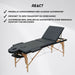 React Table de Massage P300 Noir