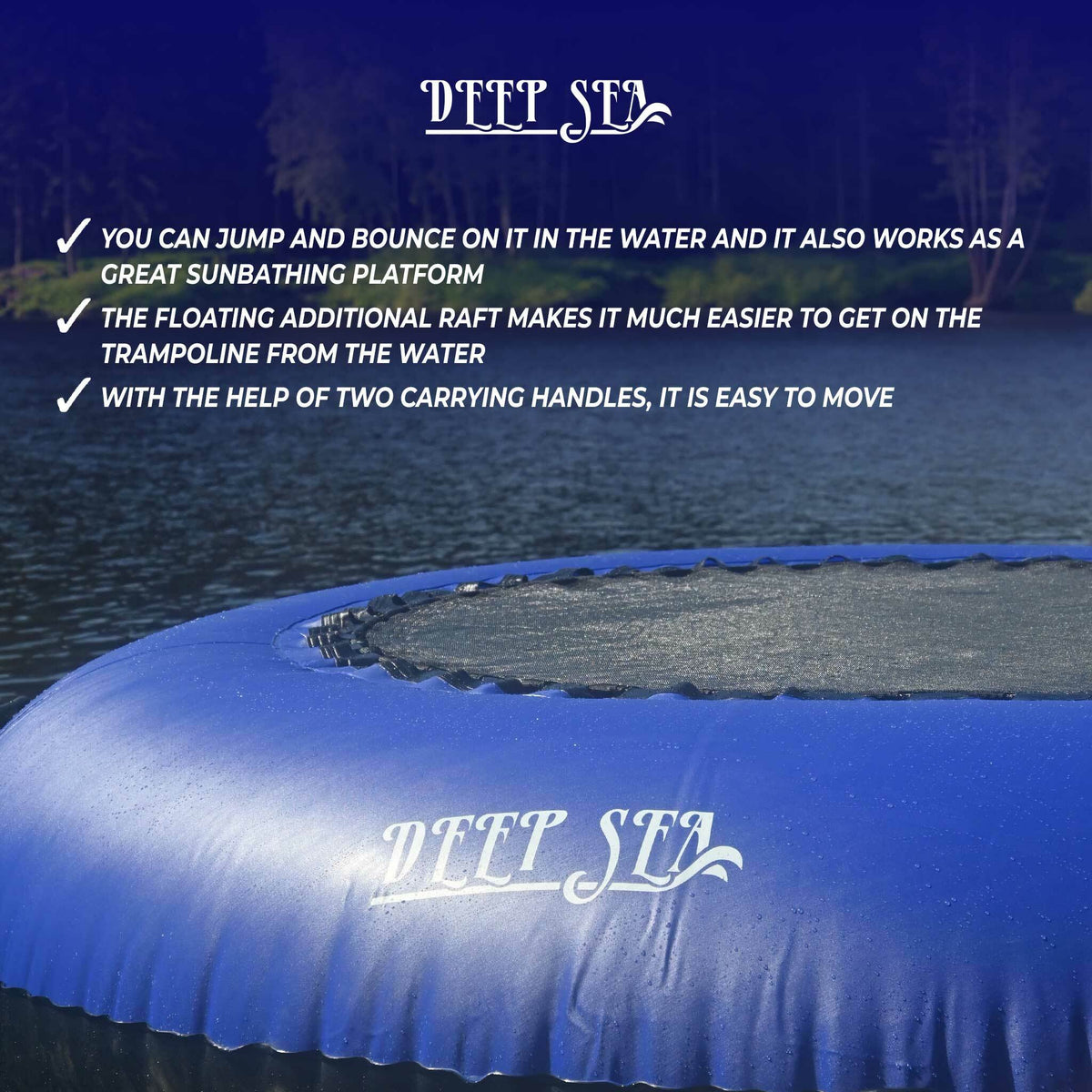 
              Deep Sea Wassertrampolin 3m Zusatzfloss