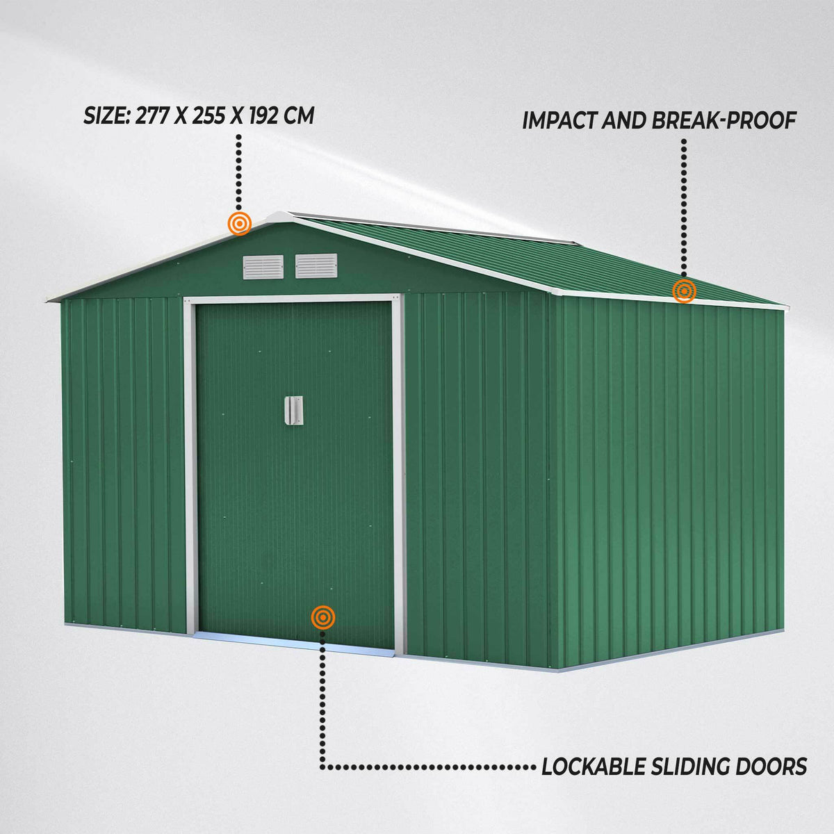 
              Fornorth Casetta da Giardino, 7.06m2, Verde