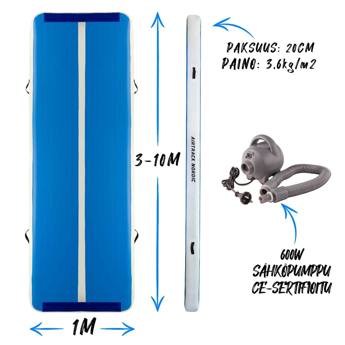 
              AirTrack Nordic Deluxe ilmavolttirata