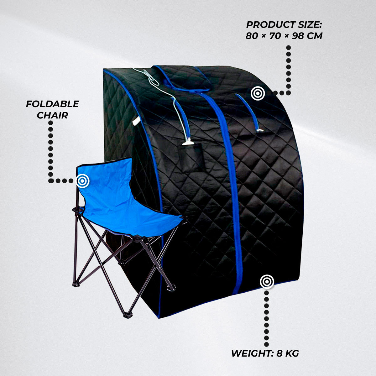 infrared tent sauna Lykke Portable Infrared Sauna S - 379,00 EUR