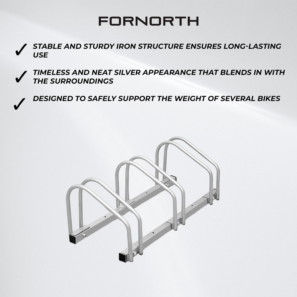 
              Fornorth Bike Rack, 3-Place