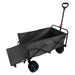 Fornorth Carrello da Giardino 115x61x105cm 100kg, nero