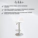 Lykke Bar Stool Comfort White