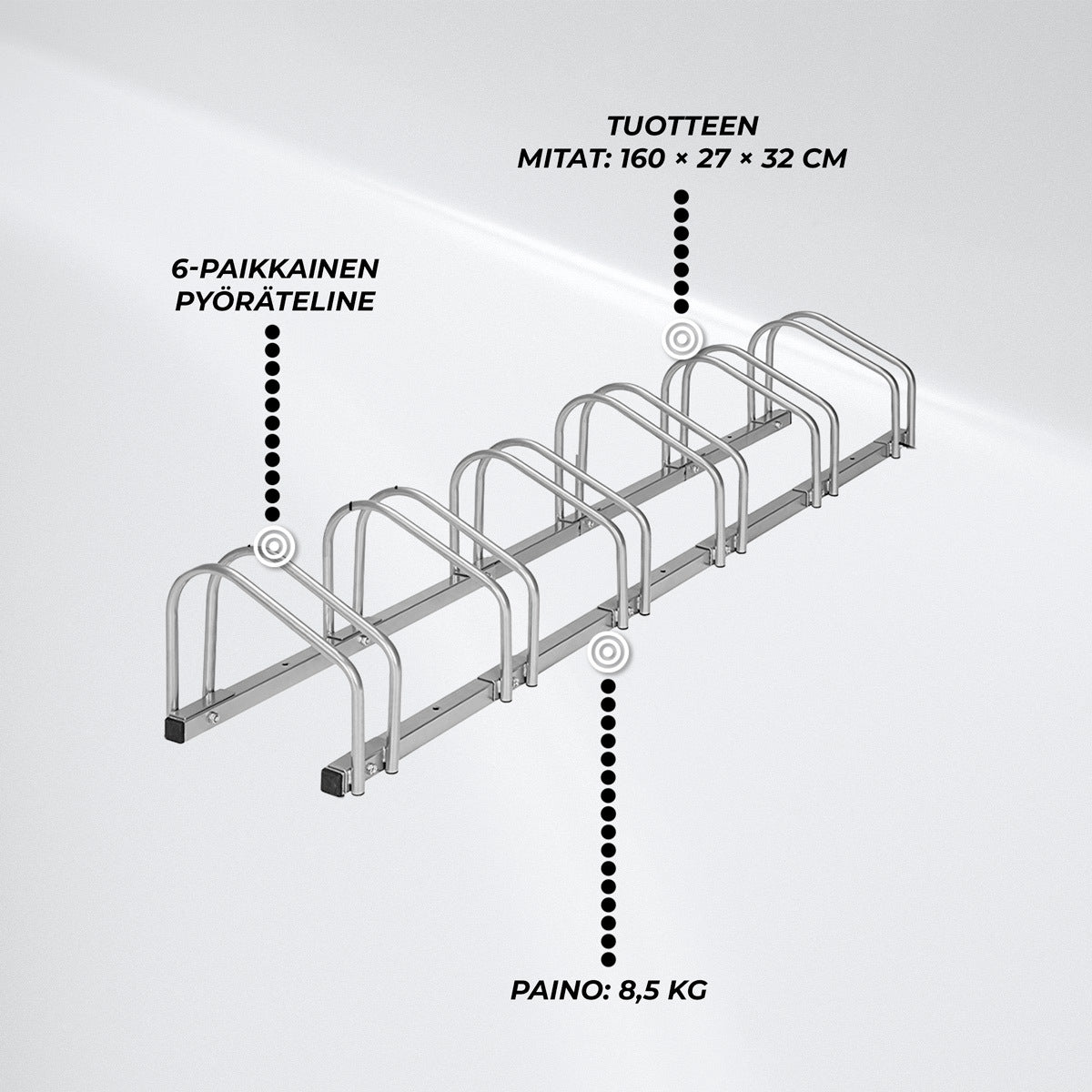 
              Fornorth Pyöräteline, 6-paikkainen