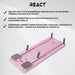 React Pilates Reformer lauta, pinkki