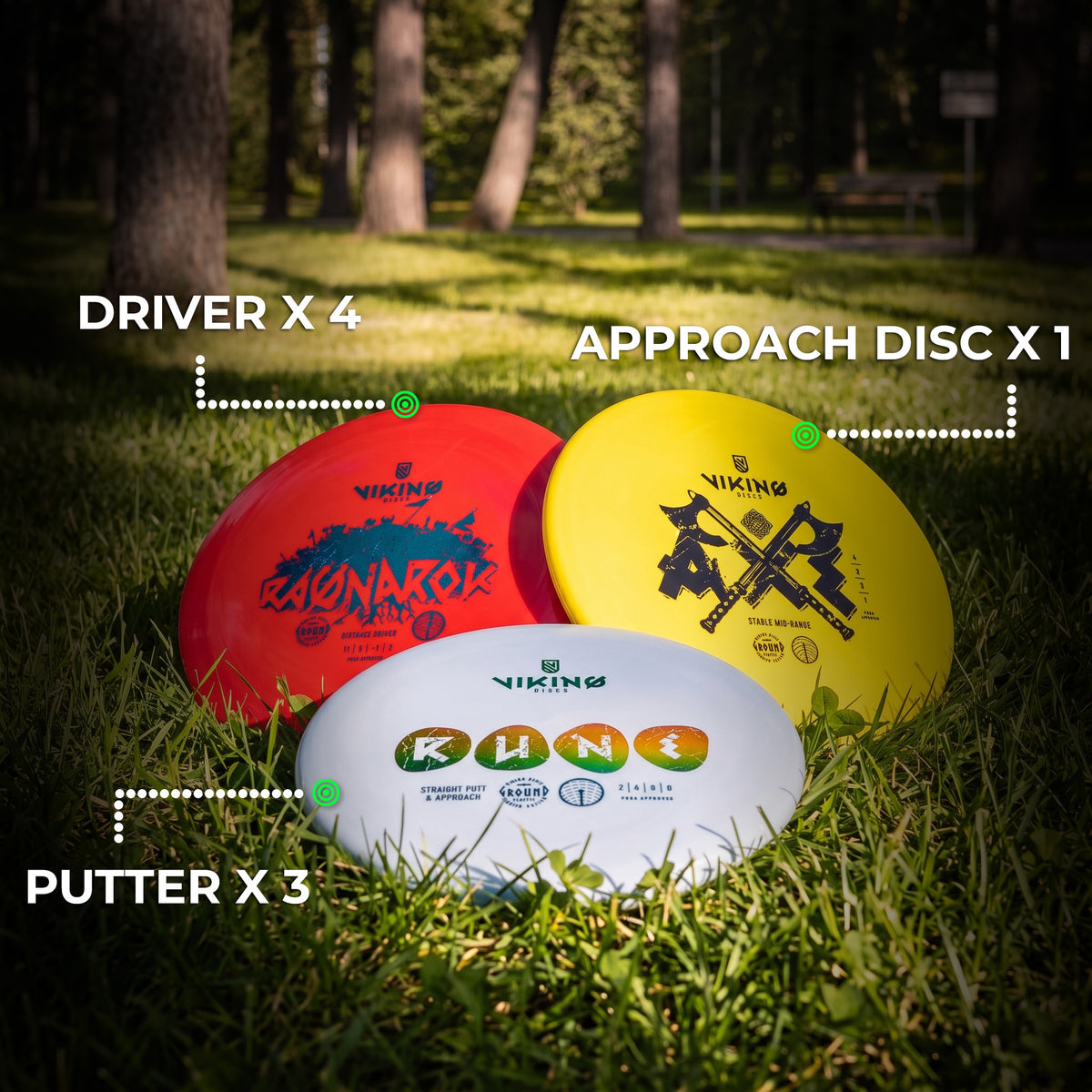 
              Viking Discs Starter Set (8 discs)