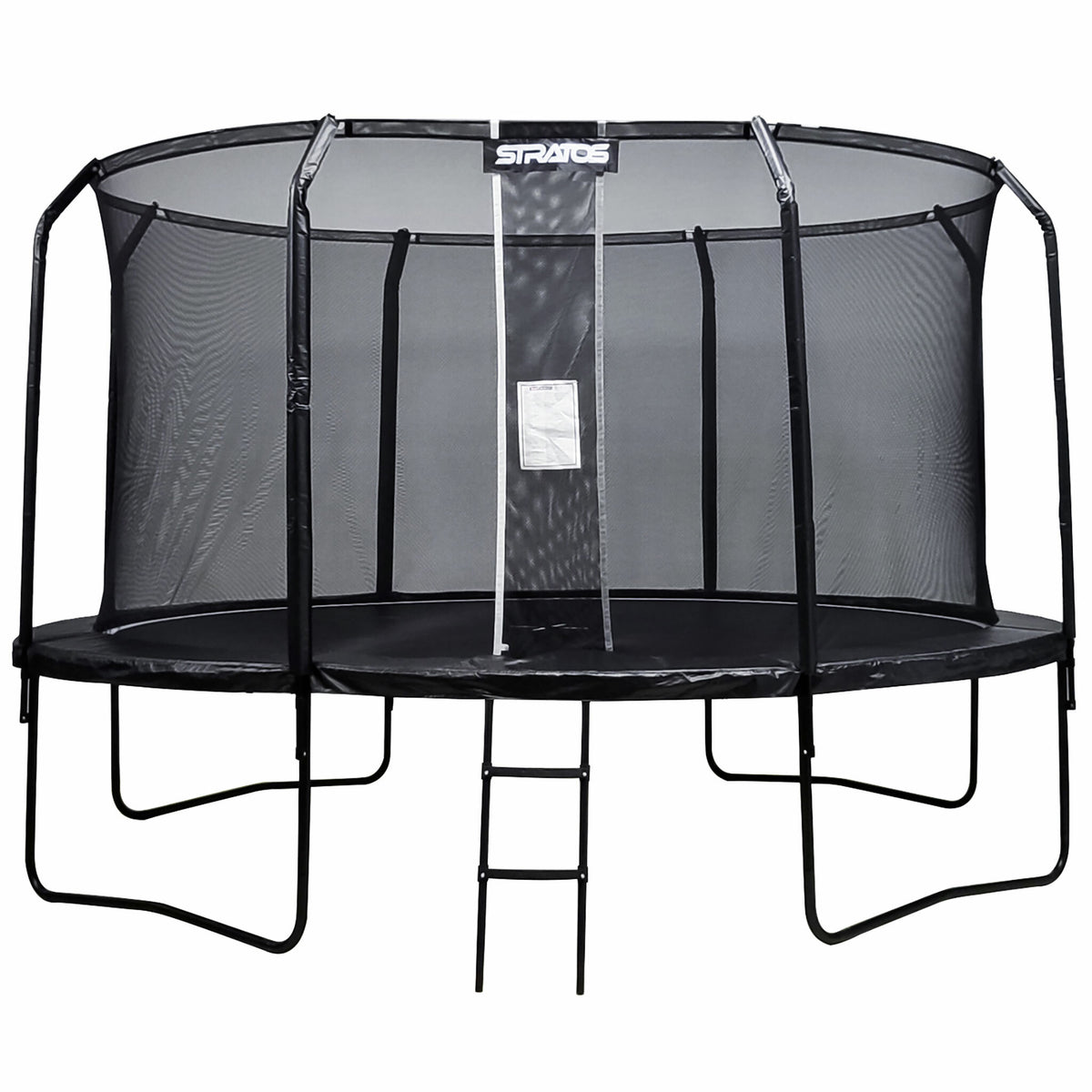 Stratos Trampolino 427cm con rete di sicurezza, Premium Black Line