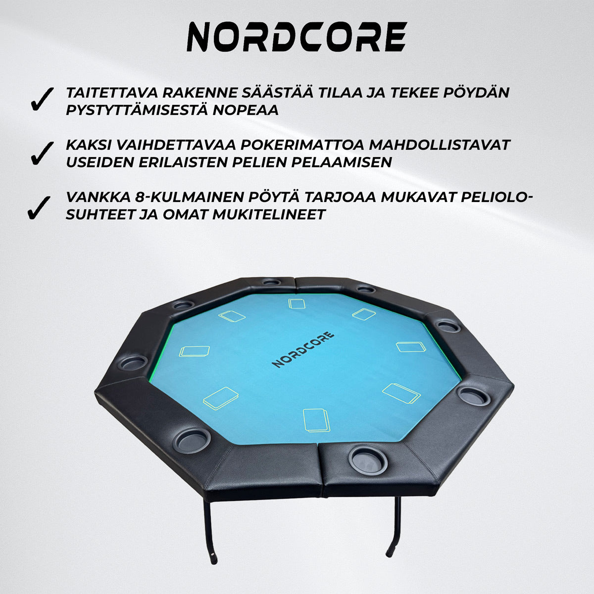 
              Nordcore Pokeripöytä Pro Tour 8